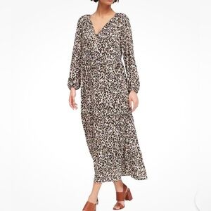 Banana Republic Animal Print Maxi Dress